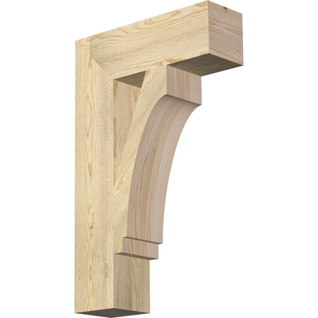 Ekena Millwork Imperial Block Rough Sawn Bracket, Douglas Fir, 6"W x 20"D x 32"H BKT06X20X32IMP05RDF